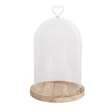 Clayre & Eef | Stolp Transparant ø 14x22 cm | 6GL5360