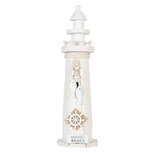 Clayre & Eef | Decoratie Vuurtoren Wit ø 10x32 cm | 6H2413 Clayre & Eef | Decoratie Vuurtoren Wit ø 10x32 cm | 6H2413