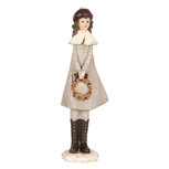 Clayre & Eef | Decoratie Kind Grijs Bruin 10x8x30 cm | 6PR5396 Clayre & Eef | Decoratie Kind Grijs Bruin 10x8x30 cm | 6PR5396