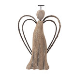 Clayre & Eef | Kerstdecoratie Engel Bruin 12x3x18 cm | 6H2421M Clayre & Eef | Kerstdecoratie Engel Bruin 12x3x18 cm | 6H2421M