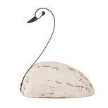 Clayre & Eef | Decoratie Zwaan Wit Bruin 17x8x19 cm | 6H2433M Clayre & Eef | Decoratie Zwaan Wit Bruin 17x8x19 cm | 6H2433M