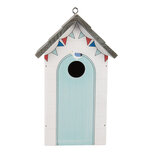 Clayre & Eef | Vogelhuis Wit Grijs 15x10x22 cm | 6H2441