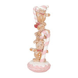 Clayre & Eef | Decoratie peperkoekpoppen Bruin Roze 10x10x27 cm | 6PR5682 Clayre & Eef | Decoratie peperkoekpoppen Bruin Roze 10x10x27 cm | 6PR5682