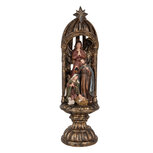 Clayre & Eef | Kerstdecoratie Kerstgroep Goudkleurig Bruinø 14x43 cm | 6PR5702 Clayre & Eef | Kerstdecoratie Kerstgroep Goudkleurig Bruinø 14x43 cm | 6PR5702