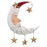 Clayre & Eef | Wanddecoratie Kerstman Wit Rood 41x3x53 cm | 6Y5810 Clayre & Eef | Wanddecoratie Kerstman Wit Rood 41x3x53 cm | 6Y5810