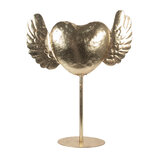 Clayre & Eef | Decoratie Hart Goudkleurig 38x11x47 cm | 6Y5862 Clayre & Eef | Decoratie Hart Goudkleurig 38x11x47 cm | 6Y5862
