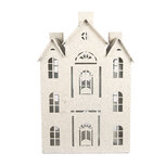 Clayre & Eef | Decoratie Huis Beige 26x16x40 cm | 6Y5930 Clayre & Eef | Decoratie Huis Beige 26x16x40 cm | 6Y5930