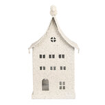 Clayre & Eef | Decoratie Huis Beige 14x15x28 cm | 6Y5934 Clayre & Eef | Decoratie Huis Beige 14x15x28 cm | 6Y5934