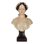 Clayre & Eef | Decoratie Buste Vrouw Beige Bruin 18x12x31 cm | 6PR5550 Clayre & Eef | Decoratie Buste Vrouw Beige Bruin 18x12x31 cm | 6PR5550
