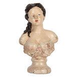 Clayre & Eef | Decoratie Buste Vrouw Beige Bruin 12x8x20 cm | 6PR5553 Clayre & Eef | Decoratie Buste Vrouw Beige Bruin 12x8x20 cm | 6PR5553