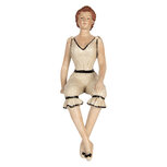 Clayre & Eef | Decoratie Vrouw Beige 12x10x29 cm | 6PR5560 Clayre & Eef | Decoratie Vrouw Beige 12x10x29 cm | 6PR5560