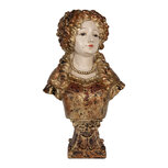 Clayre & Eef | Decoratie Buste Vrouw Beige Bruin 18x12x30 cm | 6PR5563 Clayre & Eef | Decoratie Buste Vrouw Beige Bruin 18x12x30 cm | 6PR5563