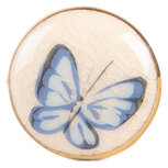 Clayre & Eef | Deurknop Beige Blauw ø 3x3 cm / S3 cm | 66267 Clayre & Eef | Deurknop Beige Blauw ø 3x3 cm / S3 cm | 66267