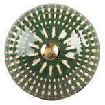 Clayre & Eef | Deurknop Groen Beige ø 4x3 cm / S3 cm | 66283 Clayre & Eef | Deurknop Groen Beige ø 4x3 cm / S3 cm | 66283