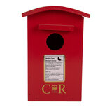 Clayre & Eef | Vogelhuis Rood Wit 14x12x21 cm | 6H2457