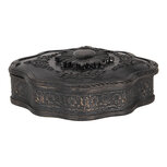 Clayre & Eef | Sieradendoos Zwart 12x11x4 cm | 6PR5294 Clayre & Eef | Sieradendoos Zwart 12x11x4 cm | 6PR5294