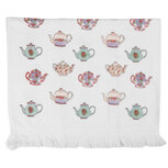 Clayre & Eef | Gastendoekje Wit Blauw 40x66 cm | CT035