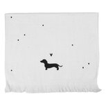 Clayre & Eef | Gastendoekje Wit Zwart 40x66 cm | CTPWS-2