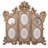 Clayre & Eef | Fotolijst Beige 31x2x30 cm / (4)7x9 cm (2) ø 6 cm | 2F1318 Clayre & Eef | Fotolijst Beige 31x2x30 cm / (4)7x9 cm (2) ø 6 cm | 2F1318