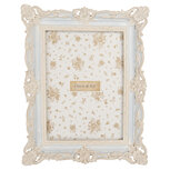 Clayre & Eef | Fotolijst Blauw Wit 18x3x23 cm / 13x18 cm | 2F1355M Clayre & Eef | Fotolijst Blauw Wit 18x3x23 cm / 13x18 cm | 2F1355M