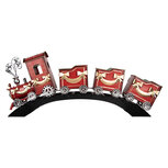 Clayre & Eef | Decoratie Trein Rood 108x18x44 cm | 5Y1303 Clayre & Eef | Decoratie Trein Rood 108x18x44 cm | 5Y1303