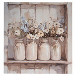 Clayre & Eef | Wanddecoratie Beige Roze 51x3x51 cm | 66266 Clayre & Eef | Wanddecoratie Beige Roze 51x3x51 cm | 66266