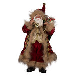 Clayre & Eef | Kerstdecoratie Kerstman Rood 16x12x31 cm | 66322 Clayre & Eef | Kerstdecoratie Kerstman Rood 16x12x31 cm | 66322