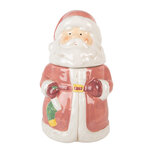 Clayre & Eef | Voorraadpot Deksel Roze Wit ø 15x26 cm | 6CE2215 Clayre & Eef | Voorraadpot Deksel Roze Wit ø 15x26 cm | 6CE2215