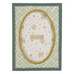 Clayre & Eef | Fotolijst Groen Wit 14x2x19 cm / 10x15 cm | 2F1347 Clayre & Eef | Fotolijst Groen Wit 14x2x19 cm / 10x15 cm | 2F1347