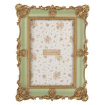 Clayre & Eef | Fotolijst Groen Goudkleurig 15x2x21 cm / 10x15 cm | 2F1354S Clayre & Eef | Fotolijst Groen Goudkleurig 15x2x21 cm / 10x15 cm | 2F1354S