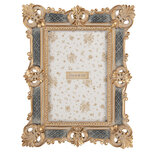 Clayre & Eef | Fotolijst Goudkleurig Grijs 17x2x22 cm / 10x15 cm | 2F1373 Clayre & Eef | Fotolijst Goudkleurig Grijs 17x2x22 cm / 10x15 cm | 2F1373