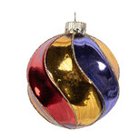 Clayre & Eef | Kerstbal Meerkleurig ø 8x8 cm | 6GL5100