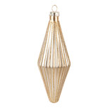 Clayre & Eef | Kerstbal Goudkleurig ø 5x15 cm | 6GL5113