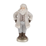 Clayre & Eef | Kerstdecoratie Kerstman Grijs 8x6x15 cm | 6PR5520 Clayre & Eef | Kerstdecoratie Kerstman Grijs 8x6x15 cm | 6PR5520