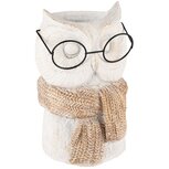 Dekoratief | Bloempot uil m/bril, cement, 13x13x21cm | A255002 Dekoratief | Bloempot uil m/bril, cement, 13x13x21cm | A255002