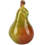 Dekoratief | Peer, groen/rood, keramiek, 10x9x16cm | A255026 Dekoratief | Peer, groen/rood, keramiek, 10x9x16cm | A255026