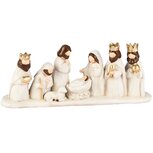 Dekoratief | Ensemble kerststalfiguren, wit, resina, 27x6x11cm | A255040 Dekoratief | Ensemble kerststalfiguren, wit, resina, 27x6x11cm | A255040