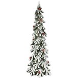 Dekoratief | Deco boompje m/sneeuw/besjes, groen/wit, resina, 18x17x45cm | A255044 Dekoratief | Deco boompje m/sneeuw/besjes, groen/wit, resina, 18x17x45cm | A255044