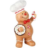 Dekoratief | Cookie m/donut/zuurstok, bruin/wit/rood, resina, 10x9x18cm | A255082 Dekoratief | Cookie m/donut/zuurstok, bruin/wit/rood, resina, 10x9x18cm | A255082