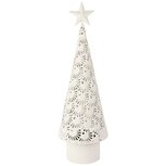 Dekoratief | Deco boompje m/ster, wit, metaal, LED, 15x15x49cm | A255093 Dekoratief | Deco boompje m/ster, wit, metaal, LED, 15x15x49cm | A255093