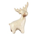 Dekoratief | Rendier staand, beige, porselein, 10x5x12cm | A255107 Dekoratief | Rendier staand, beige, porselein, 10x5x12cm | A255107