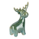 Dekoratief | Rendier staand, groen, porselein, 10x5x12cm | A255108 Dekoratief | Rendier staand, groen, porselein, 10x5x12cm | A255108