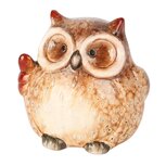 Dekoratief | Uiltje 'Jeffrey', bruin, keramiek, 9x8x9cm | A255184 Dekoratief | Uiltje 'Jeffrey', bruin, keramiek, 9x8x9cm | A255184