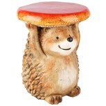 Dekoratief | Egel 'Bruno' m/paddenstoel, bruin/oranje, resina/magnesium, 27x26x34cm | A255199 Dekoratief | Egel 'Bruno' m/paddenstoel, bruin/oranje, resina/magnesium, 27x26x34cm | A255199