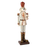 Dekoratief | Soldaat hond staand, grijs/bordeaux, resina, 8x5x27cm | A255265 Dekoratief | Soldaat hond staand, grijs/bordeaux, resina, 8x5x27cm | A255265
