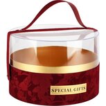 Dekoratief | Doos m/handvat rond, rood/transparant, velvet/acryl, 21x21x14cm | A255319 Dekoratief | Doos m/handvat rond, rood/transparant, velvet/acryl, 21x21x14cm | A255319