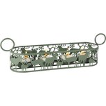 Dekoratief | Theelichthouder m/herten, groen, metaal, 29x7x9cm | A255393 Dekoratief | Theelichthouder m/herten, groen, metaal, 29x7x9cm | A255393