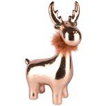 Dekoratief | Rendier staand m/fluffy kraag, brons, TC, 18x10x29cm | A255407 Dekoratief | Rendier staand m/fluffy kraag, brons, TC, 18x10x29cm | A255407
