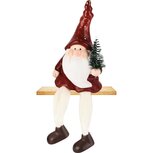 Dekoratief | Santa m/hangbenen, rood/wit, TC, 7x6x14cm | A255411 Dekoratief | Santa m/hangbenen, rood/wit, TC, 7x6x14cm | A255411