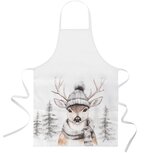 Dekoratief | Keukenschort 'Winter Deer', stof, 50x100cm | A255481 Dekoratief | Keukenschort 'Winter Deer', stof, 50x100cm | A255481